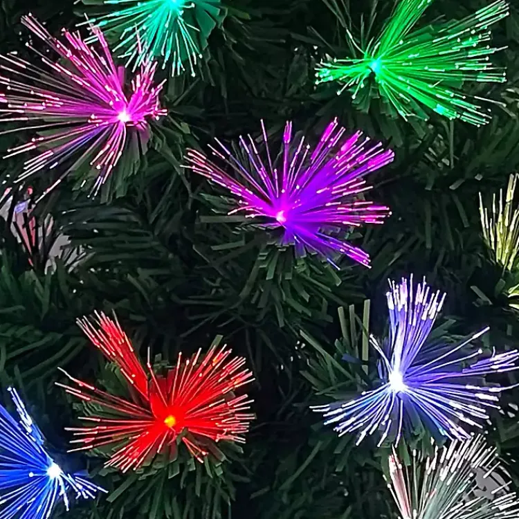 Clearance 3 ft. Fiber Optic Color Changing Christmas Tree Christmas Trees