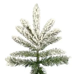 Discount 4.5 ft. Flocked Utica Fir Christmas Tree Christmas Trees