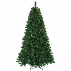 New 7.5 ft. Pre-Lit Dark Pine Christmas Tree Christmas Trees