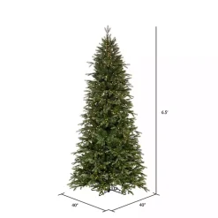 6.5 ft. Pre-Lit Douglas Fir Slim Christmas Tree Christmas Trees