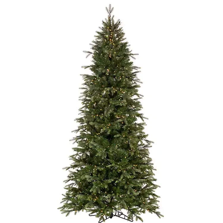 Hot 9 ft. Pre-Lit Douglas Fir Slim Christmas Tree Christmas Trees