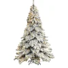 Sale 7 ft. Pre-lit Flocked Fir Christmas Tree Christmas Trees