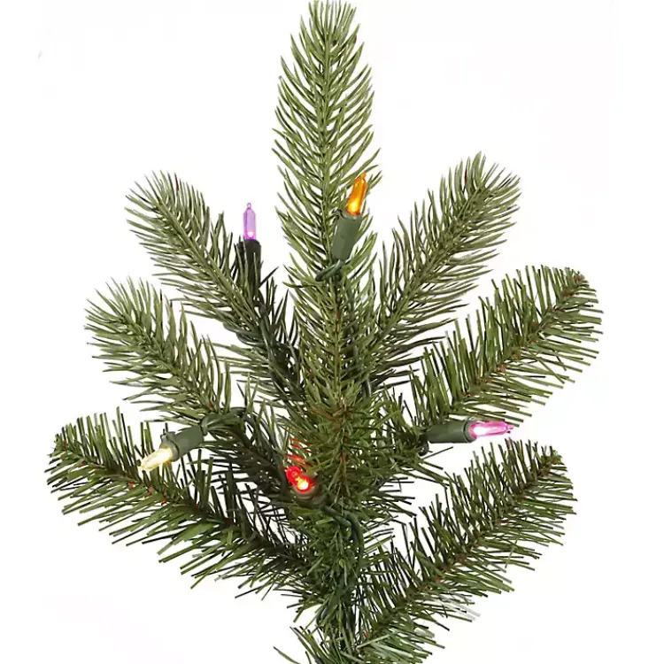 New 7.5 ft. Pre-Lit Multicolor Spruce Christmas Tree Christmas Trees