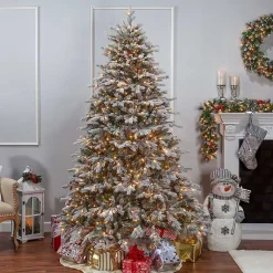 Best 7.5 ft. Pre-Lit Natural Cut Spruce Christmas Tree Christmas Trees