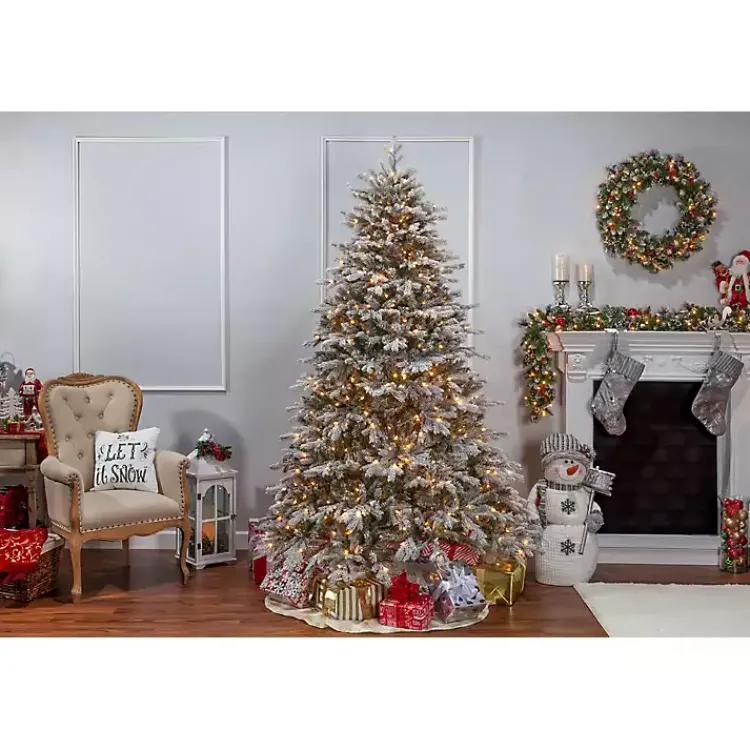 Best 7.5 ft. Pre-Lit Natural Cut Spruce Christmas Tree Christmas Trees