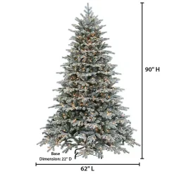 Best 7.5 ft. Pre-Lit Natural Cut Spruce Christmas Tree Christmas Trees