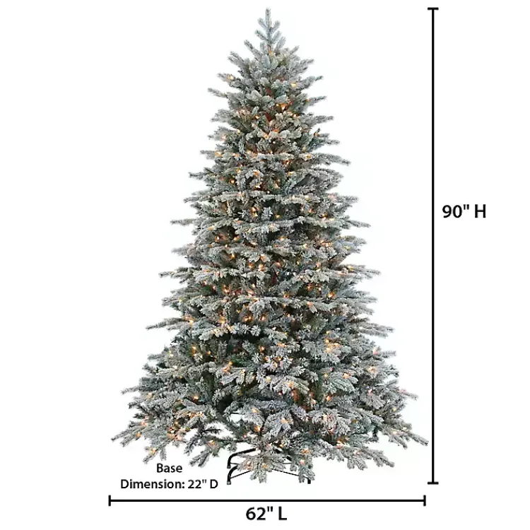 Best 7.5 ft. Pre-Lit Natural Cut Spruce Christmas Tree Christmas Trees