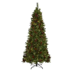 7.5 ft. Pre-Lit Norway Mixed Pine Christmas Tree Christmas Trees