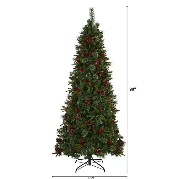 7.5 ft. Pre-Lit Norway Mixed Pine Christmas Tree Christmas Trees