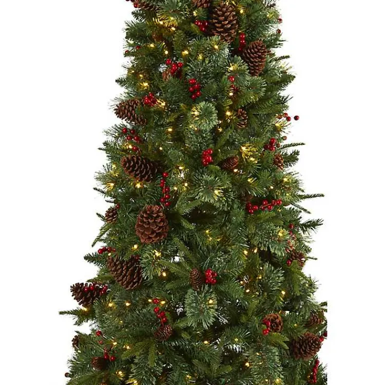 7.5 ft. Pre-Lit Norway Mixed Pine Christmas Tree Christmas Trees