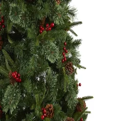 7.5 ft. Pre-Lit Norway Mixed Pine Christmas Tree Christmas Trees