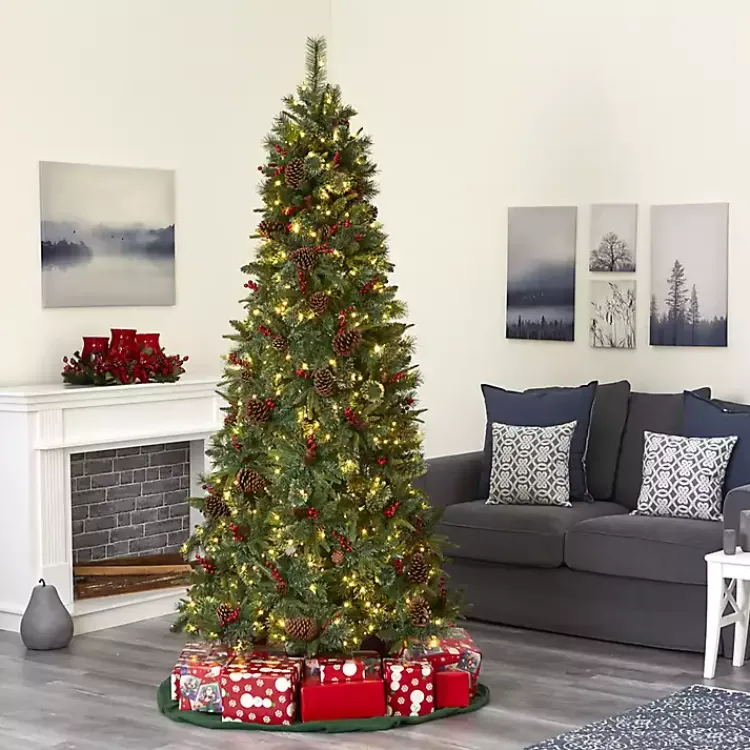 7.5 ft. Pre-Lit Norway Mixed Pine Christmas Tree Christmas Trees