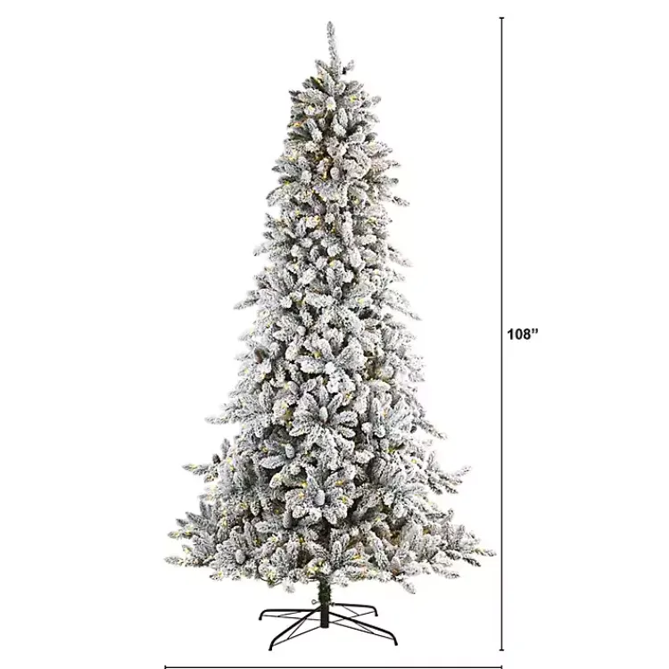 New 9 ft. Pre-Lit Pine Cone Covered Christmas Tree Christmas Trees