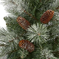 Clearance 5 ft. Snowy Pine & Pinecones Christmas Tree Christmas Trees