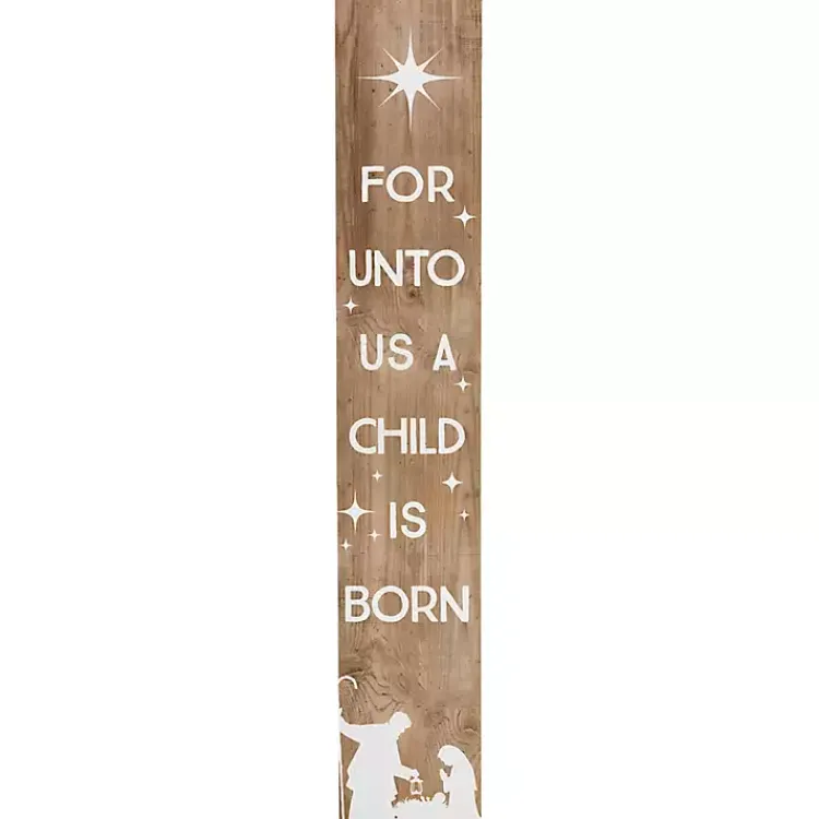New A Child is Born Porch Board Outdoor Christmas Decorations