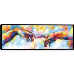 Kirklands Home Canvas Art|A Creation of Adam Framed Canvas Art Print Multi