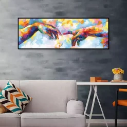 Kirklands Home Canvas Art|A Creation of Adam Framed Canvas Art Print Multi