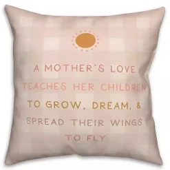 A Mother's Love Plaid Indoor/Outdoor Pillow Pillows