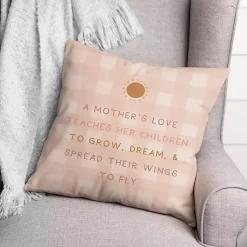 A Mother's Love Plaid Indoor/Outdoor Pillow Pillows