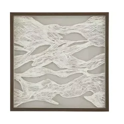 Kirklands Home Wall Plaques|Abstract Rice Paper Framed Wall Plaque