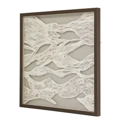 Kirklands Home Wall Plaques|Abstract Rice Paper Framed Wall Plaque