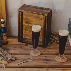 Kirklands Home Barware|Acacia Buffalo Bills Beer Glass Set