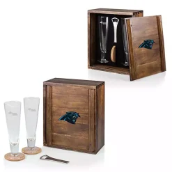 Kirklands Home Barware|Acacia Carolina Panthers Beer Glass Set