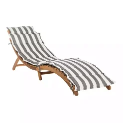 Kirklands Home Outdoor Sets|Acacia Wood 3-pc. Chaise Set with Striped Cushions