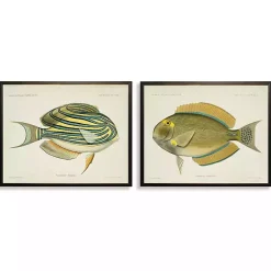 Kirklands Home Framed Art|Acanthurus Fish Framed Art Prints, Set of 2