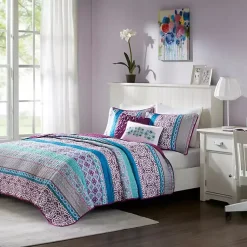Kirklands Home Quilts|Adley Reversible Full/Queen 5-pc. Quilt Set