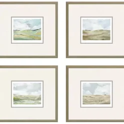 Kirklands Home Framed Art|Afternoon Landscape Framed Art Prints, Set of 4