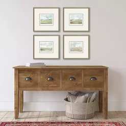 Kirklands Home Framed Art|Afternoon Landscape Framed Art Prints, Set of 4