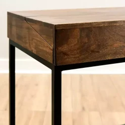 Kirklands Home Office Furniture|Aiden Acacia Wood Writing Desk