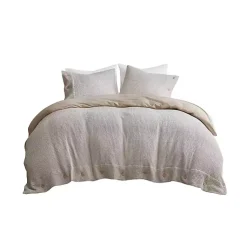Kirklands Home Duvets|Alaya 3-pc. California King Waffle Duvet Set Ivory