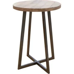 Kirklands Home Accent & End Tables|Allie Natural Wood and Metal Accent Table