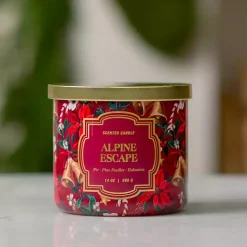 Clearance Alpine Escape Triple Wick Jar Candle Home Fragrance