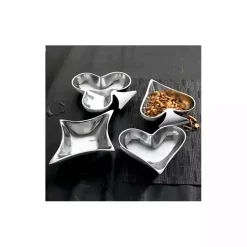 Kirklands Home Serving & Entertaining|Aluminum Card Icon Bowls, Set of 4 Silver