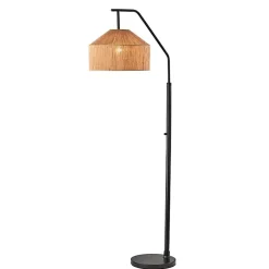 Kirklands Home Floor Lamps|Amalfi Natural Rope Shade Floor Lamp Brown