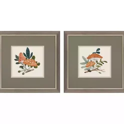 Kirklands Home Framed Art|Amanita Mushroom Framed Art Prints, Set of 2