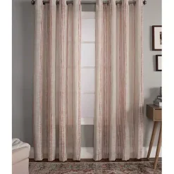 Kirklands Home Curtains & Drapes|Amber Stripe Single Curtain Panel, 84 in.