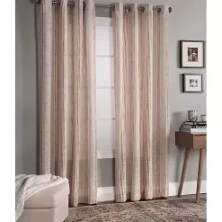 Kirklands Home Curtains & Drapes|Amber Stripe Single Curtain Panel, 84 in.