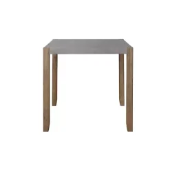Kirklands Home Dining Tables|Amber Wood and Faux Concrete Dining Table