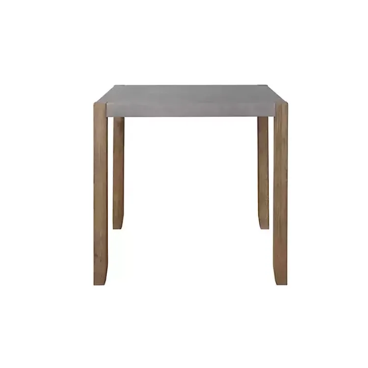 Kirklands Home Dining Tables|Amber Wood and Faux Concrete Dining Table