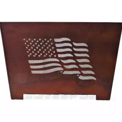 Kirklands Home Fire Pits|American Flag Box Fire Pit Orange