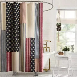 Kirklands Home Shower Curtains|Americana Shower Curtain Multi