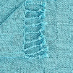 Angel Checkered Weave Fringe Throw Blankets & Throws