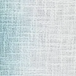 Angel Blue Shibori Slab Fringe Throw Blankets & Throws