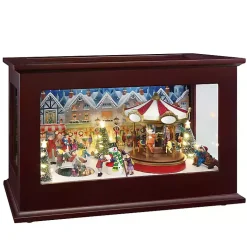Animated Musical Heirloom Music Box Christmas Decorations