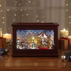 Animated Musical Heirloom Music Box Christmas Decorations