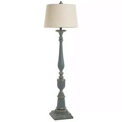 Kirklands Home Floor Lamps|Antique Bourgault Floor Lamp Blue
